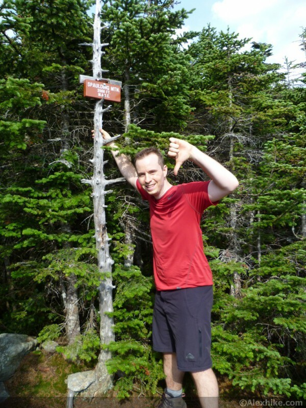 Alex au sommet de Spaulding