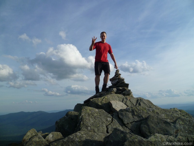 Alex au sommet de Sugarloaf