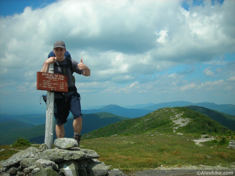 Alex au sommet de Saddleback