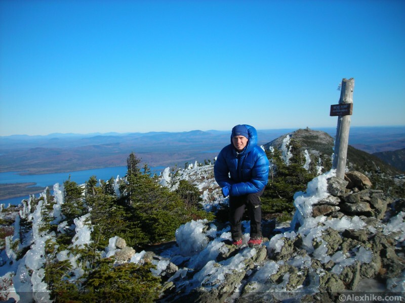 Alex au sommet de West Peak