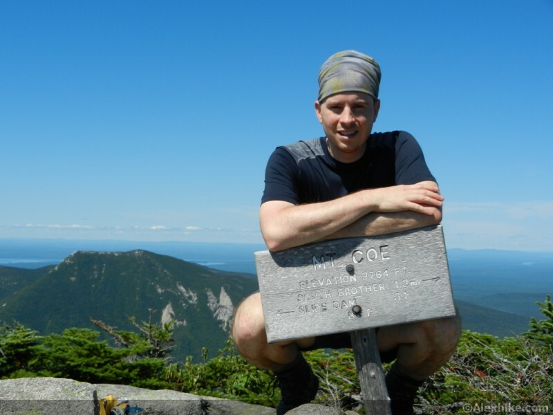 Alex au sommet de Coe Mountain