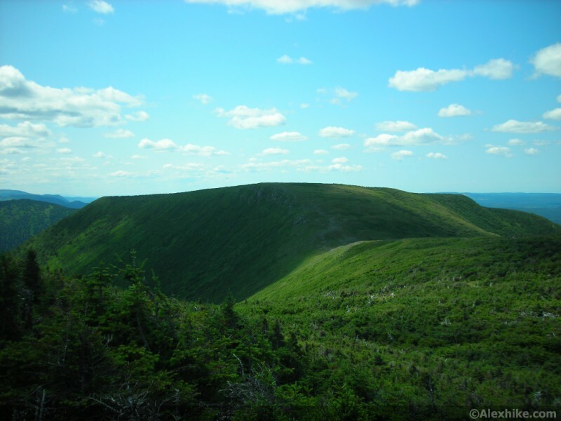 Vue vers le Mont Collins à partir de Matawees