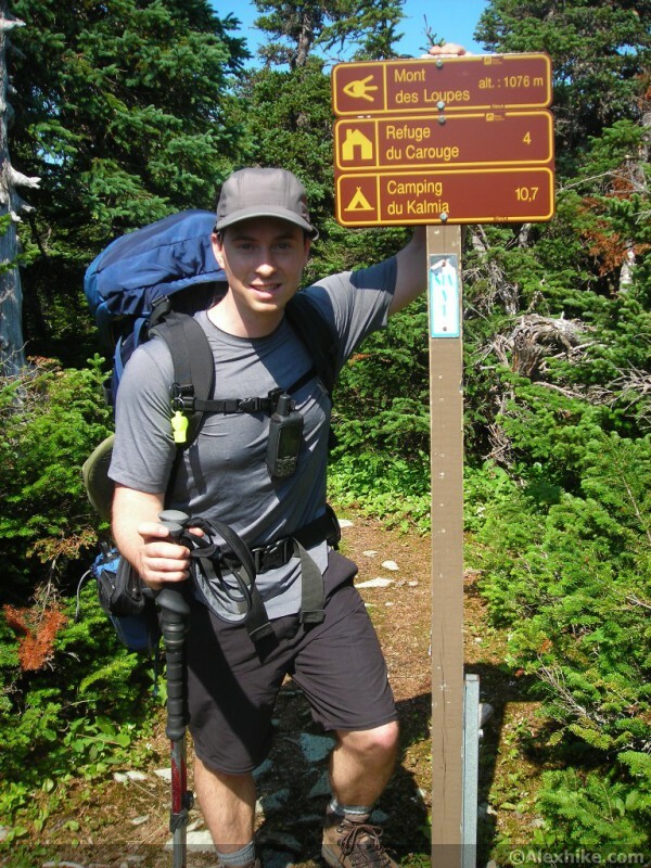 Alex au sommet du Mont des Loupes