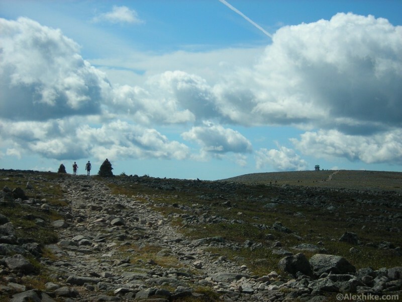 Montée finale vers le sommet de Jacques-Cartier