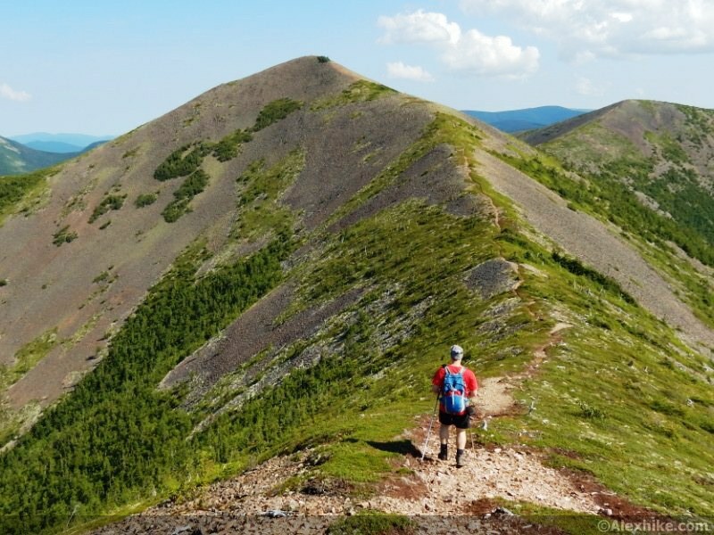 Alex sur la crête des Vallières