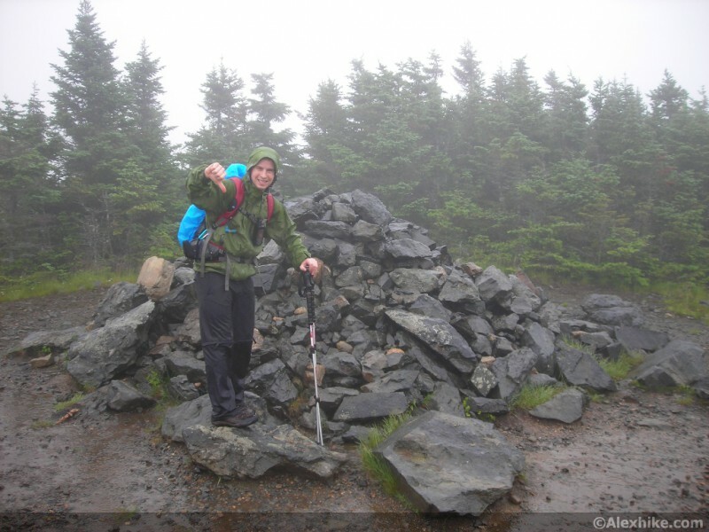 Alex au sommet de Hale