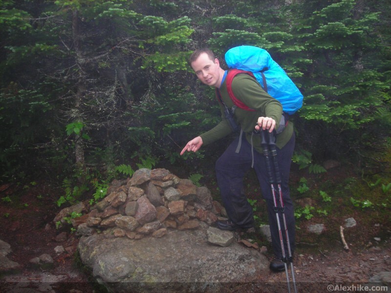 Alex au sommet de North Twin