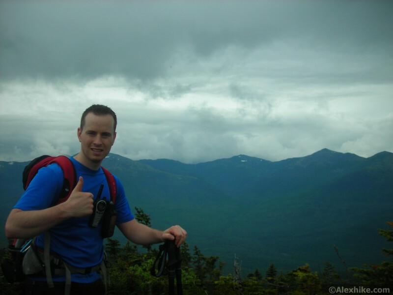 Point du vue avant le sommet de Middle Carter