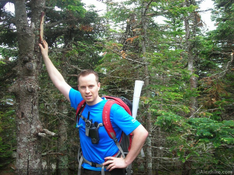 Alex au sommet de South Carter