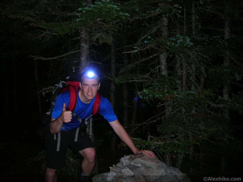 Alex au sommet de Tecumseh