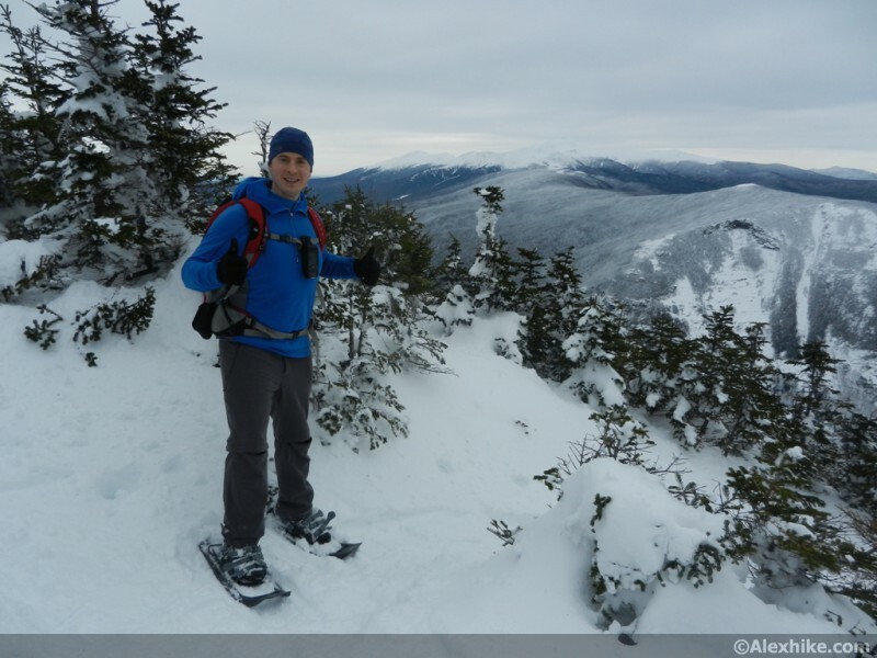 Alex au sommet de Willey