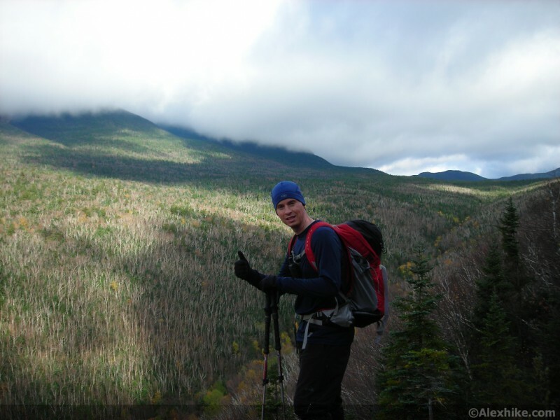 Alex lors de la montée vers Owls' Head
