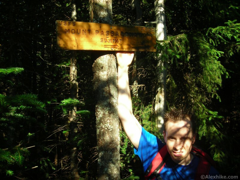 Alex au sommet de Passaconaway