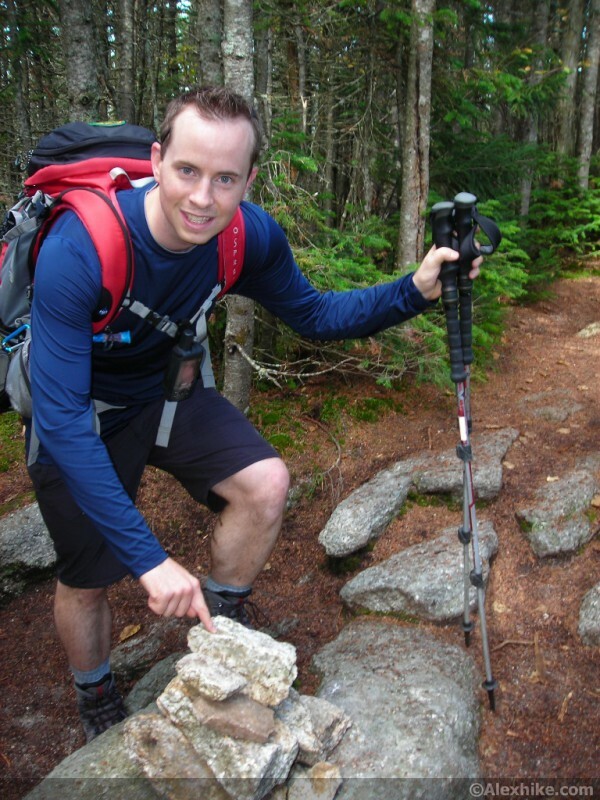 Alex au sommet de South Hancock