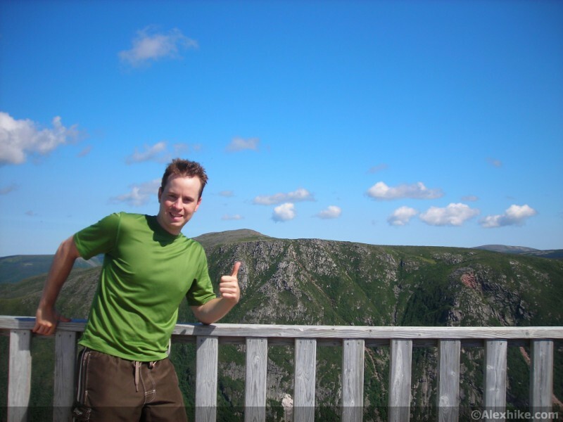 Alex au sommet du Mont Joseph-Fortin
