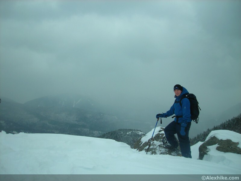 Journée nuageuse au sommet de Rooster Comb