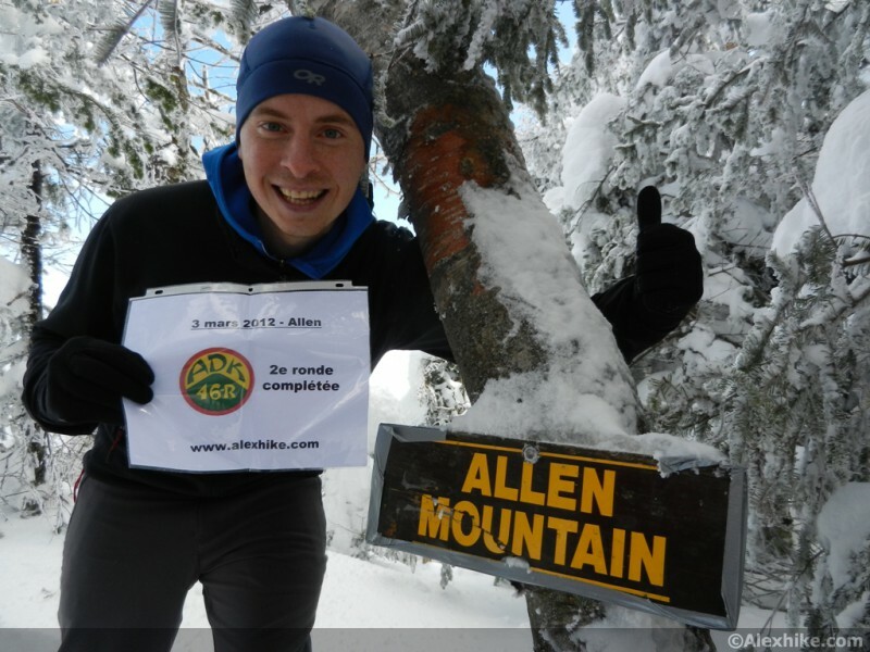 Alex au sommet du mont Allen