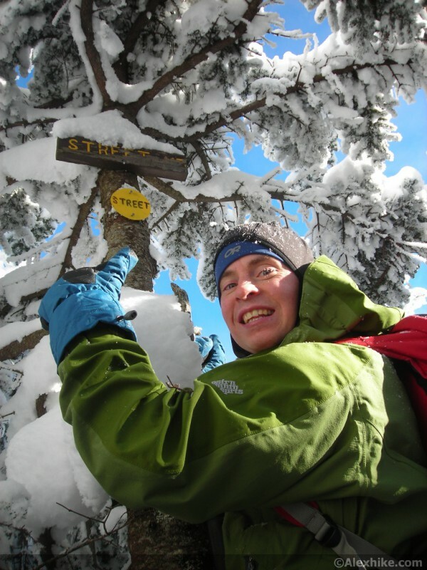 Alex au sommet de Street