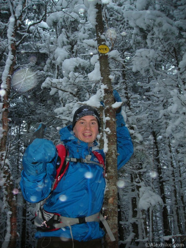 Alex au sommet de Nye