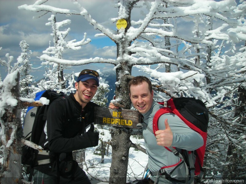 Maxime et Alex au sommet de Redfield