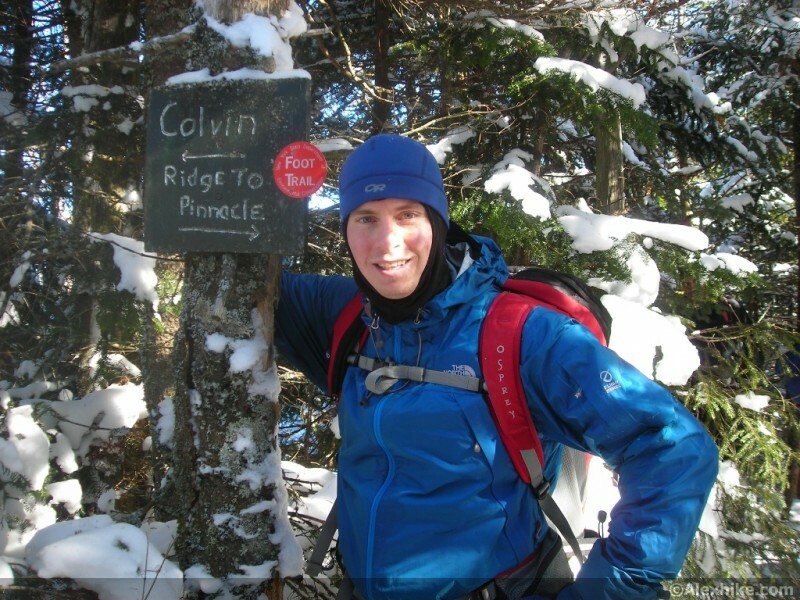 Alex au sommet de Blake Peak