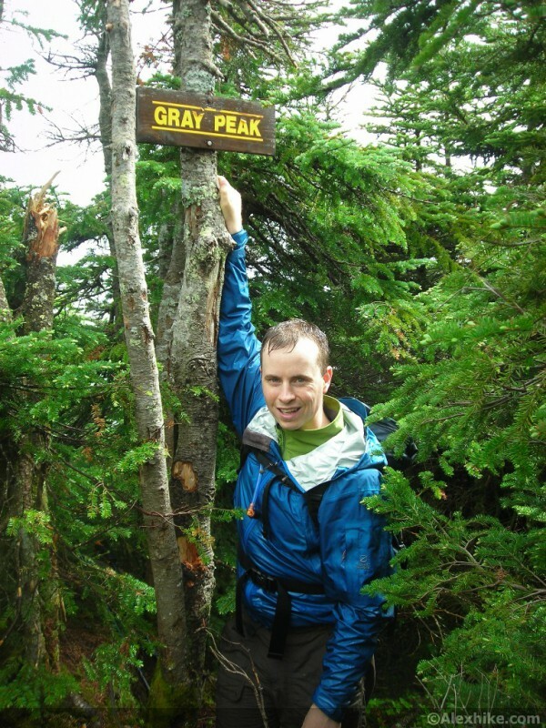 Alex au sommet de Gray