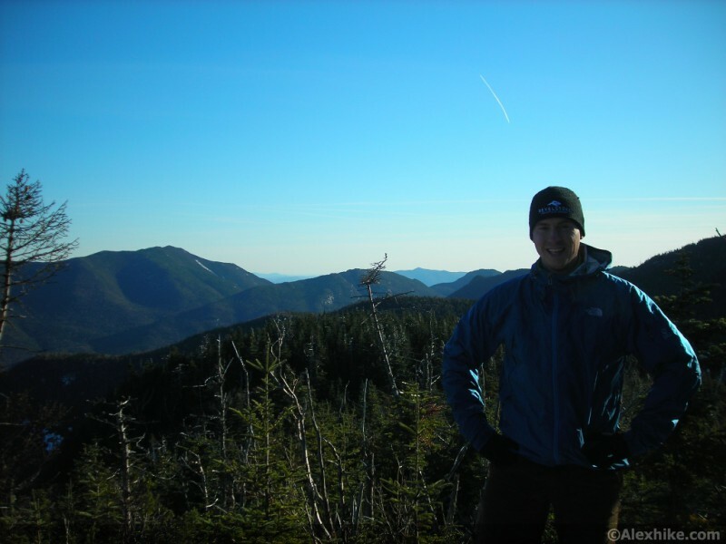 Alex au sommet de Upper Wolfjaw