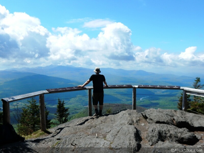 Alex au sommet de Round Top