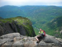 Alex au sommet de l'Acropole des Draveurs
