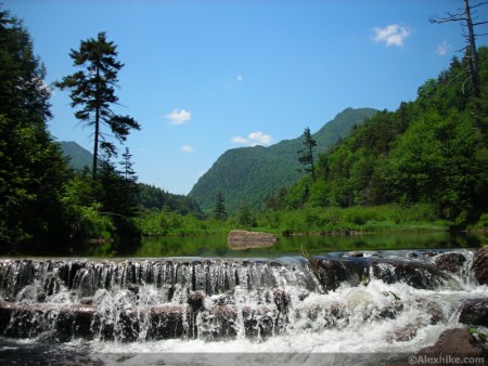 En route vers le mont Gothics, Adirondacks