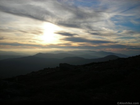 De retour du mont Isolation, New Hampshire
