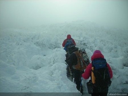 En route vers le mont Iroquois, Adirondacks